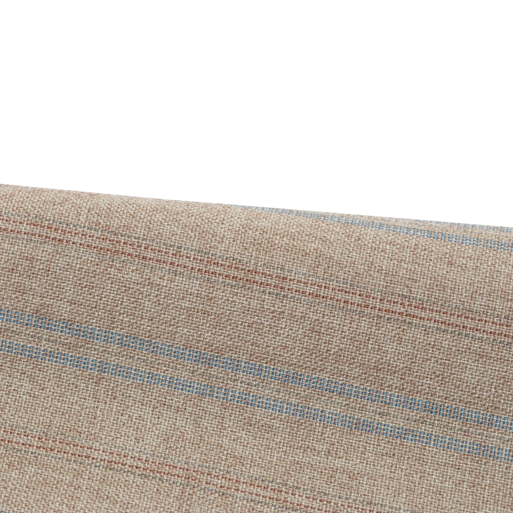 70s, Linen-Wool Blend, Pinstripe Weave, Extended Tab Closure