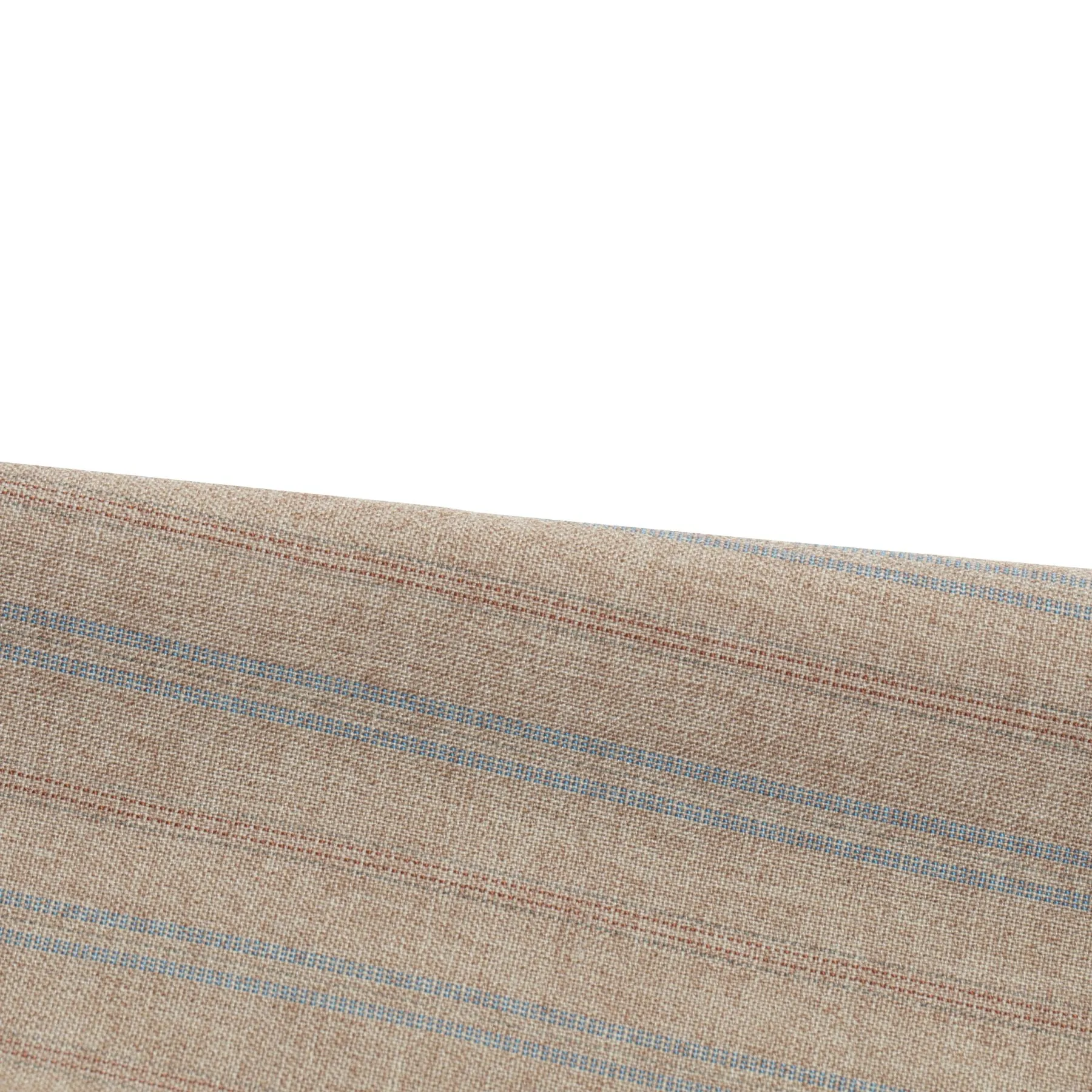 70s, Linen-Wool Blend, Pinstripe Weave, Extended Tab Closure