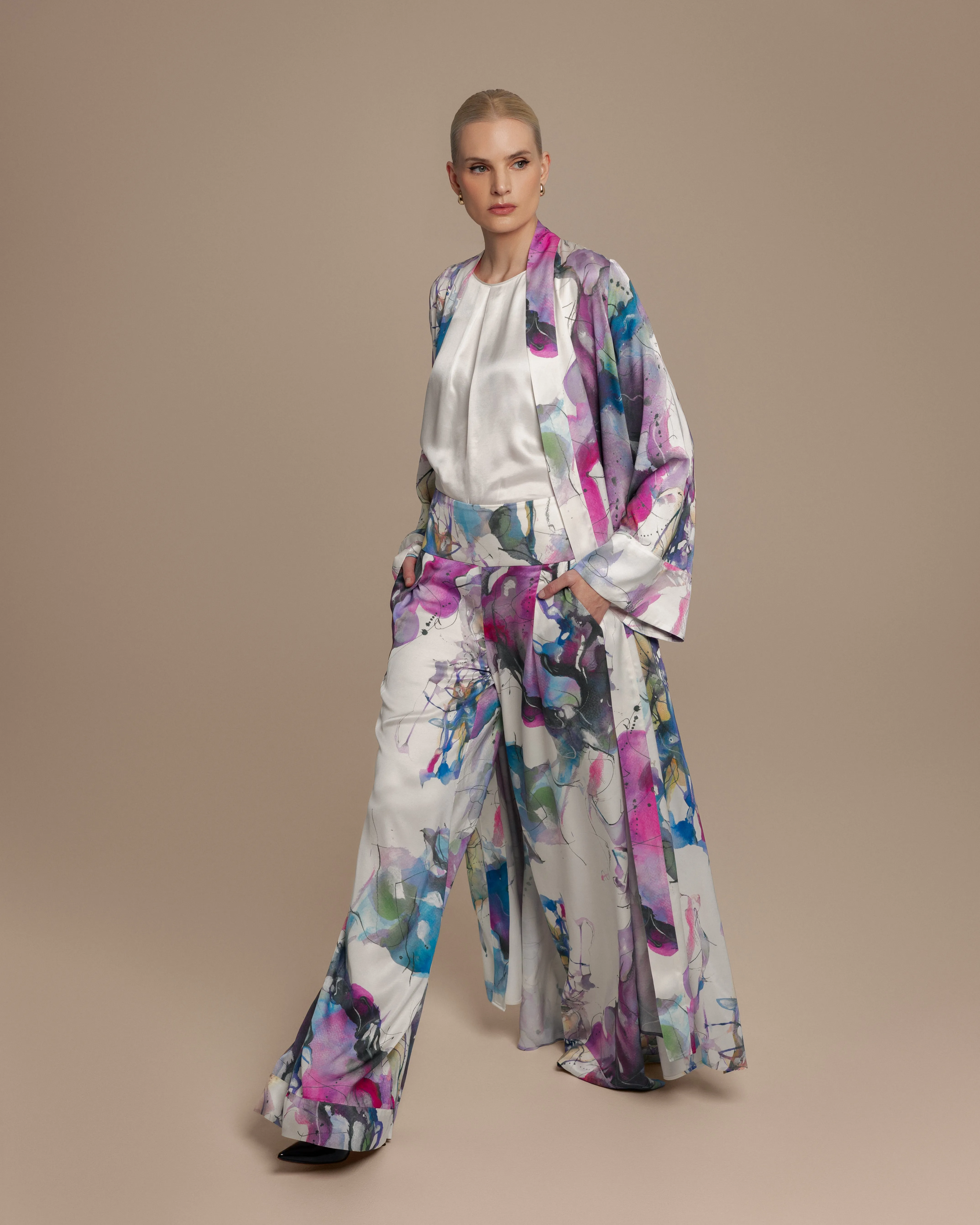 Avery Abstract Palazzo Pants