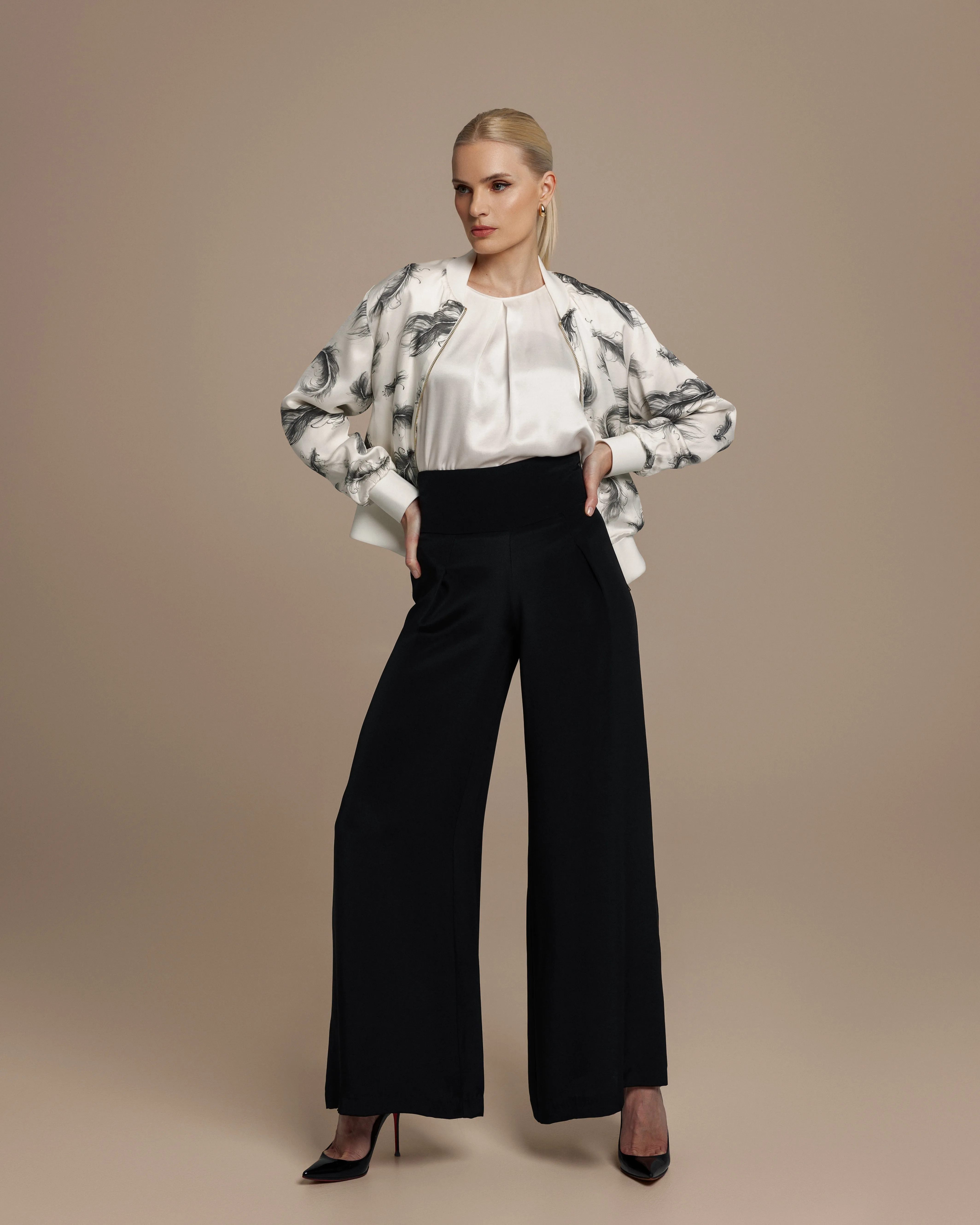 Avery Black Palazzo Pants