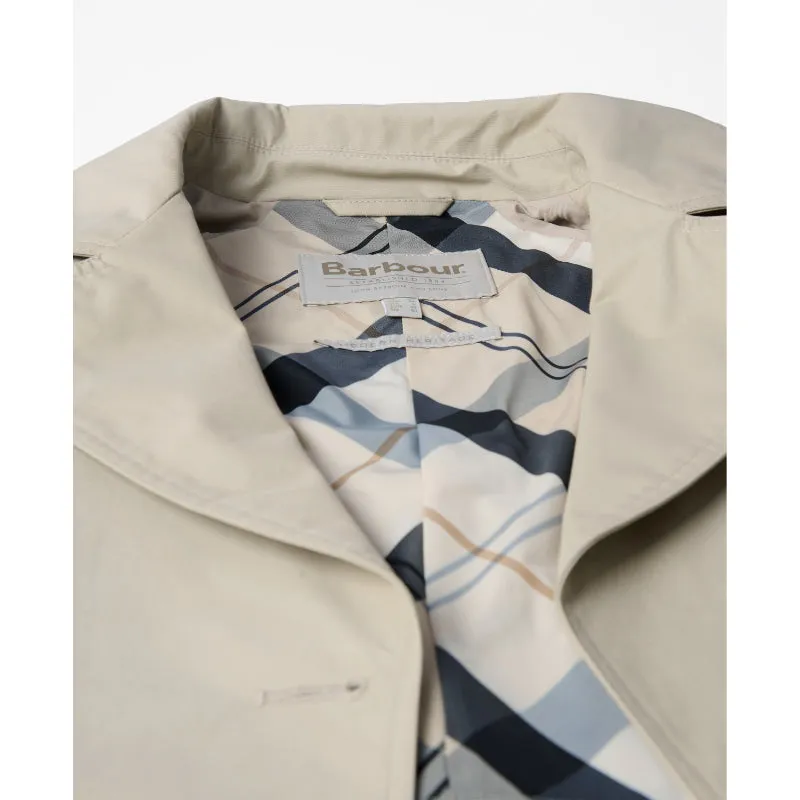 Barbour Maisy Ladies Showerproof Jacket - Light Sand/Safari Tartan