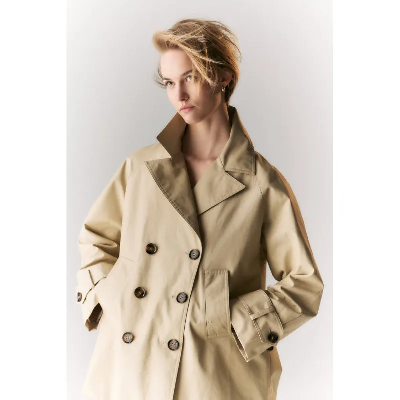 Barbour Maisy Ladies Showerproof Jacket - Light Sand/Safari Tartan