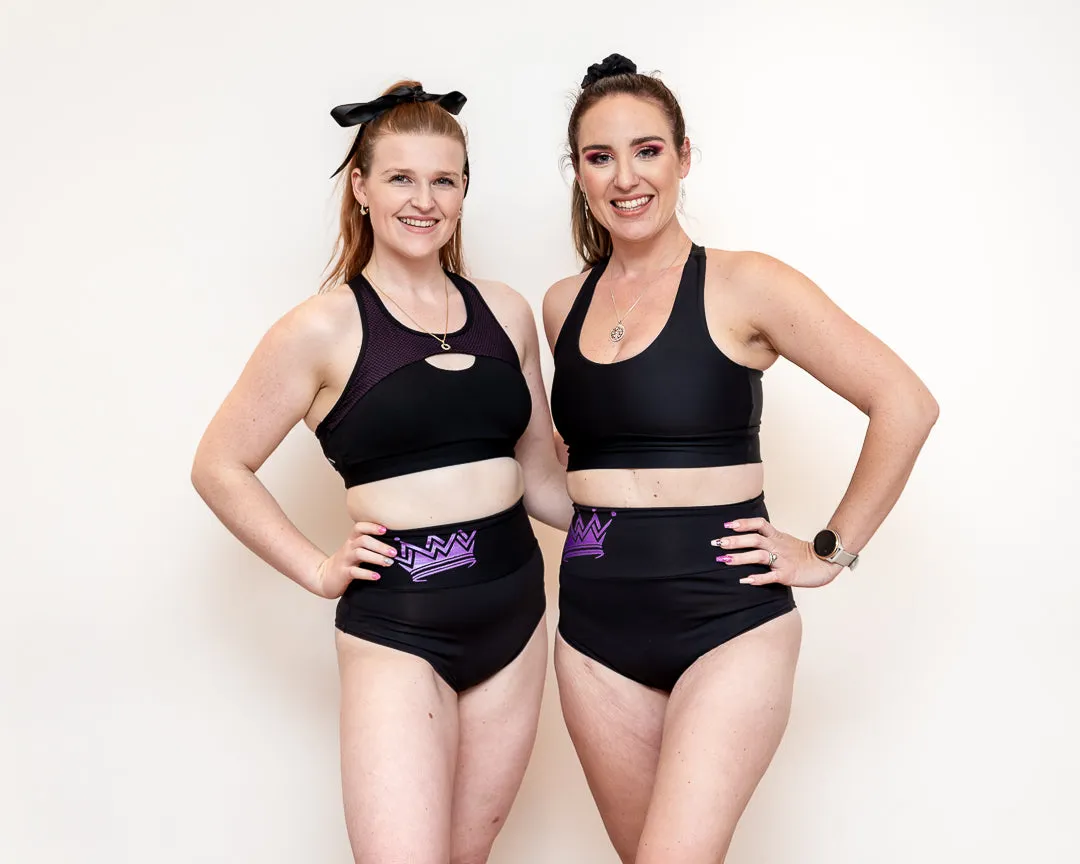 'Be a Queen' Super High Waisted Brazil Pole Shorts