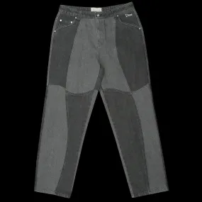 Blocked Relaxed Denim Pants