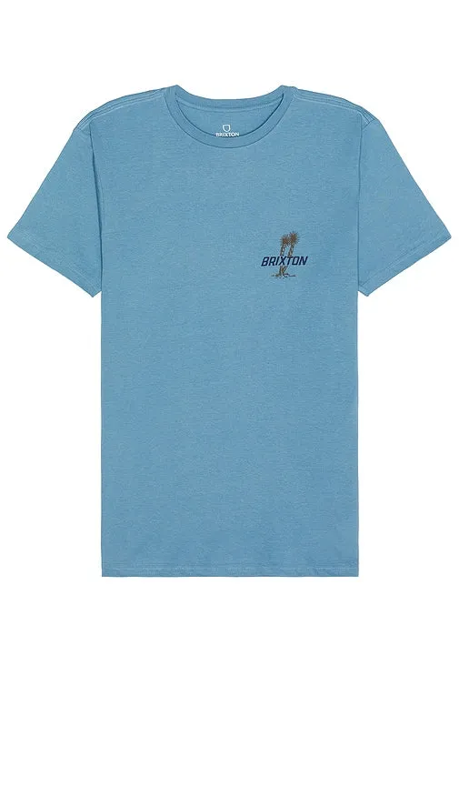 Brixton Austin Short Sleeve Tailored Tee in Blue