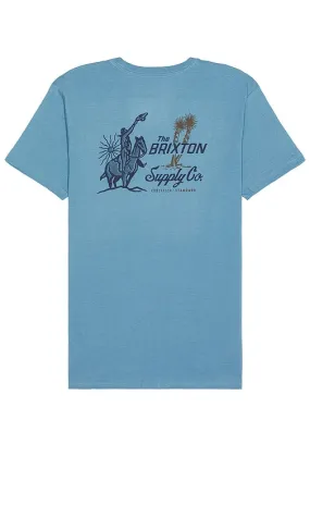 Brixton Austin Short Sleeve Tailored Tee in Blue