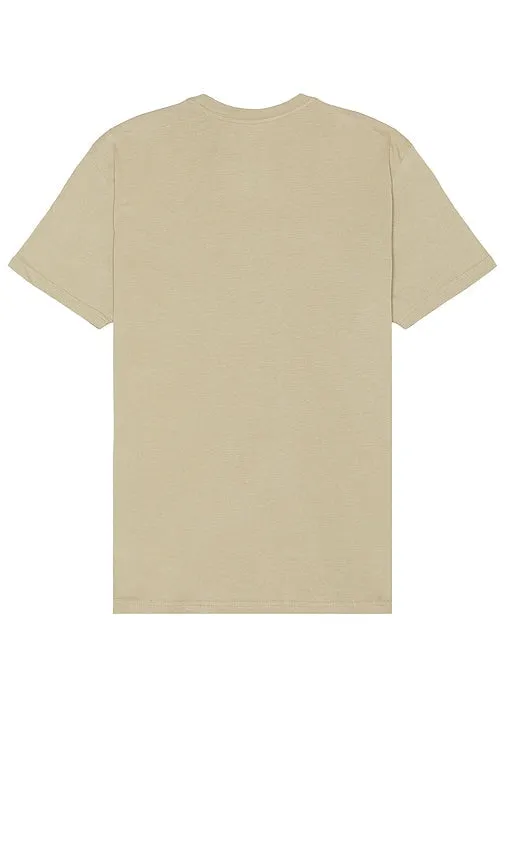 Brixton Prescott Short Sleeve Tailored Tee in Beige