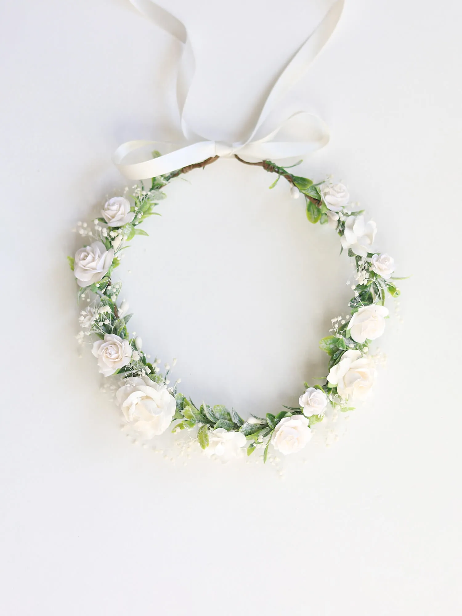 Elsie flower crown - ivory