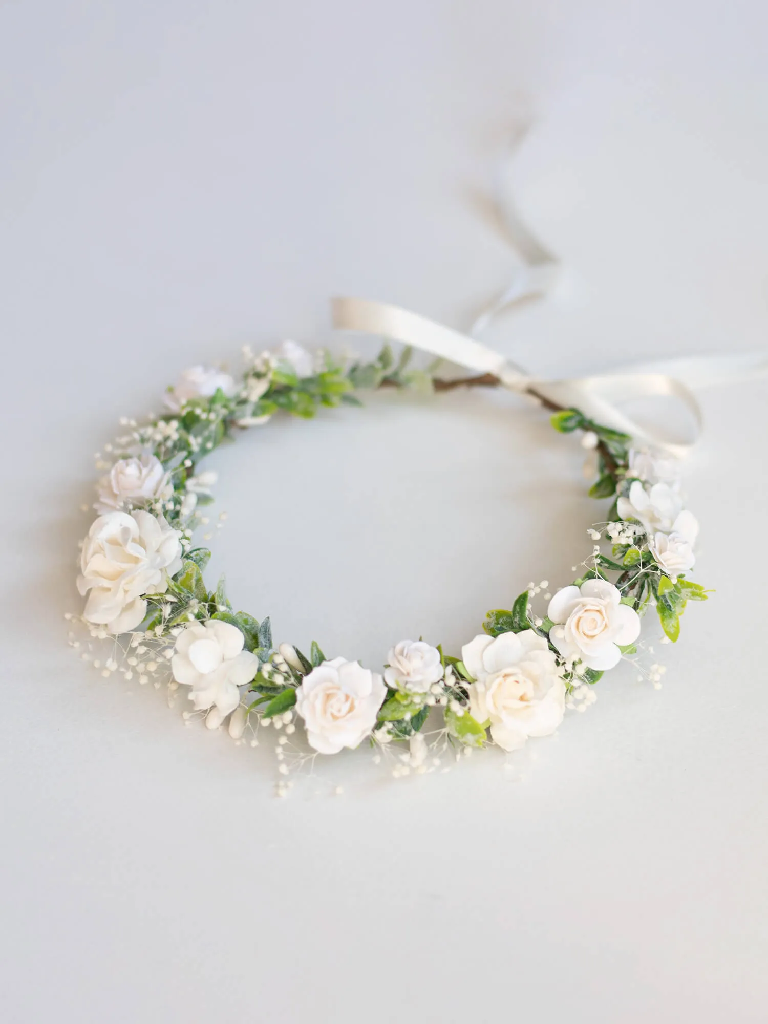 Elsie flower crown - ivory