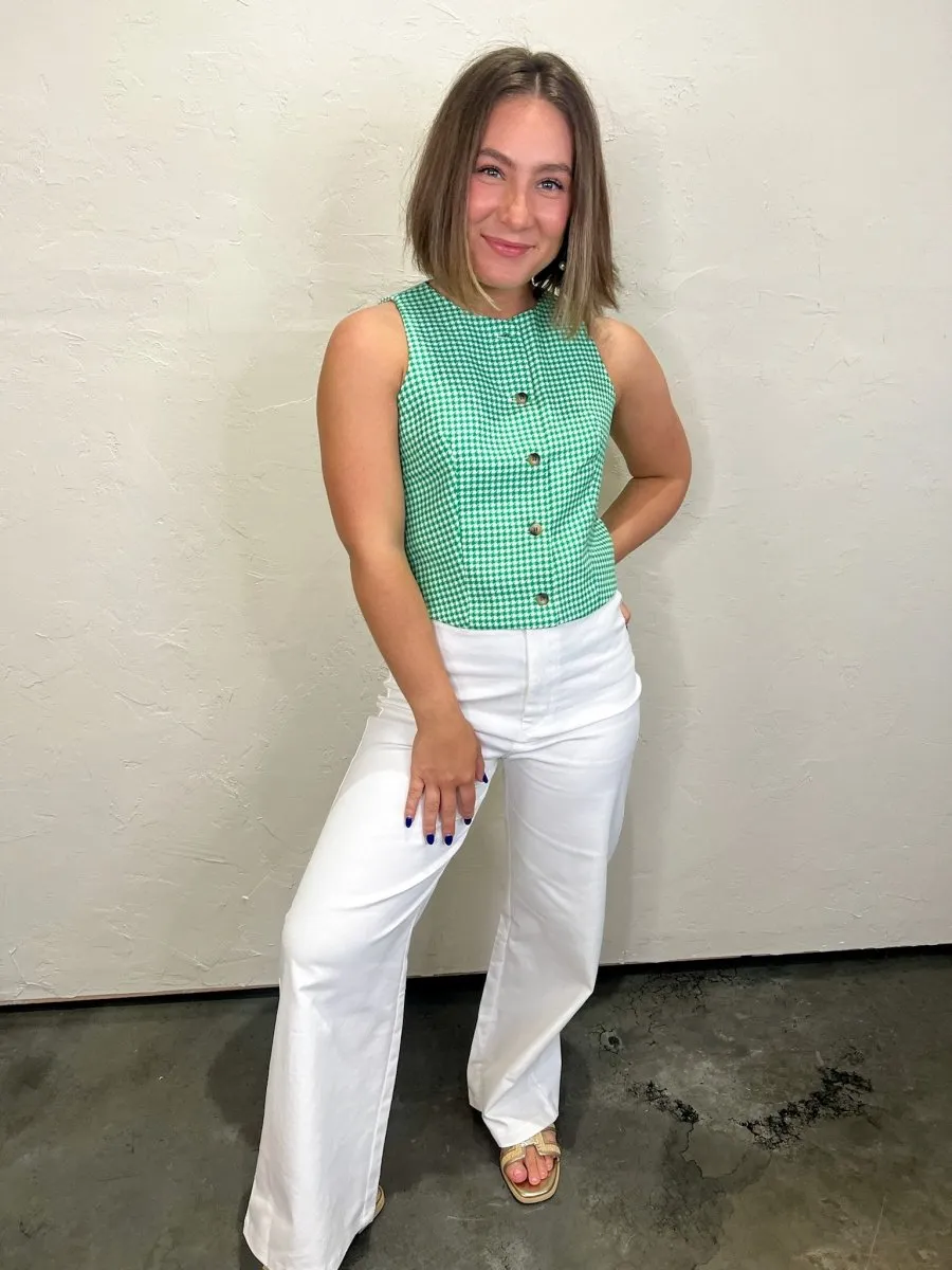 Fling High-Waisted Pants - White