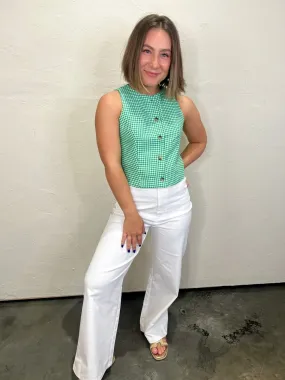 Fling High-Waisted Pants - White