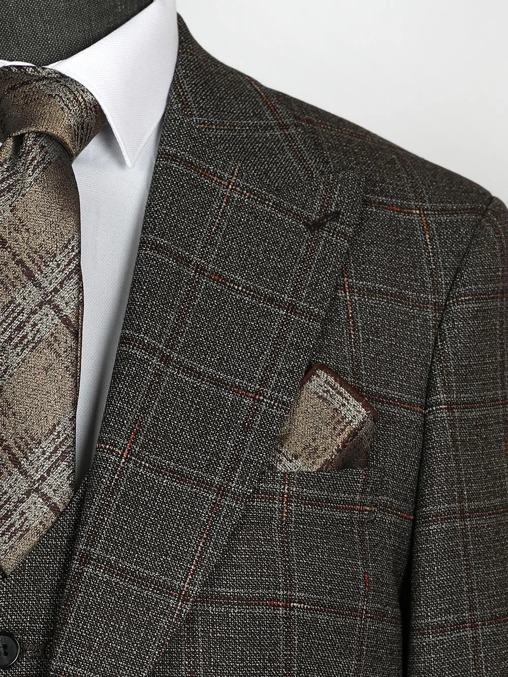 Franco Black Set Blazer Linen Suit