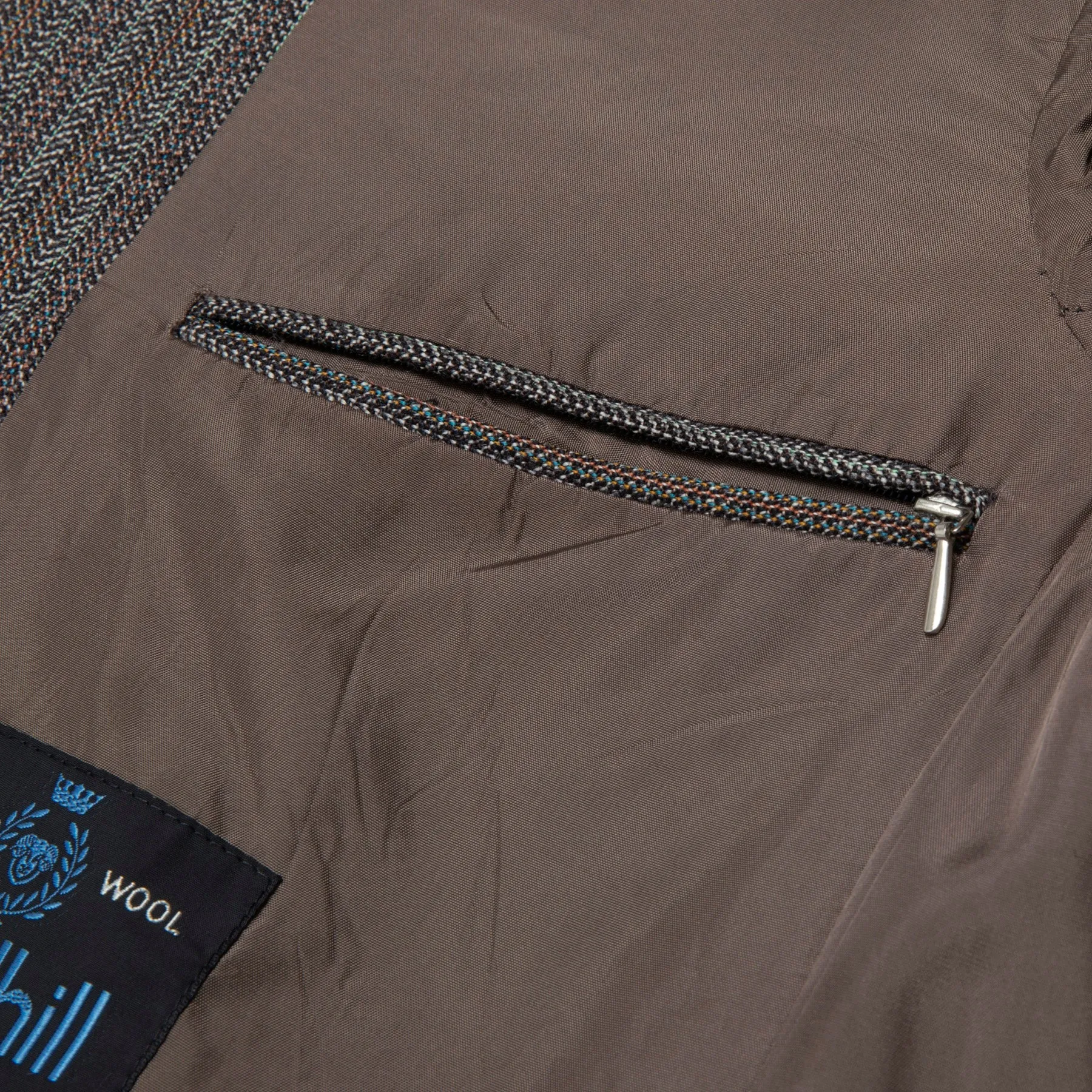 Gledhill Pure New Wool Multi-Stripe Herringbone Weave Blazer