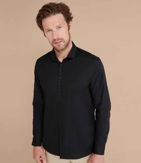 Henbury Long Sleeve Stretch Poplin Shirt