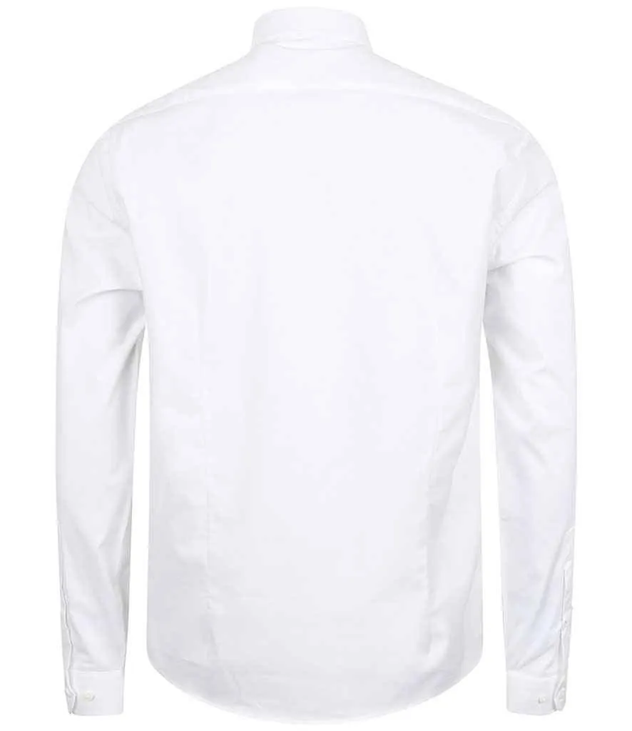 Henbury Long Sleeve Stretch Poplin Shirt