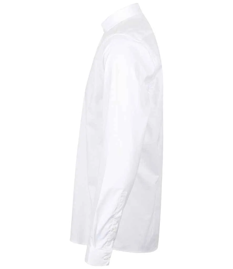 Henbury Long Sleeve Stretch Poplin Shirt