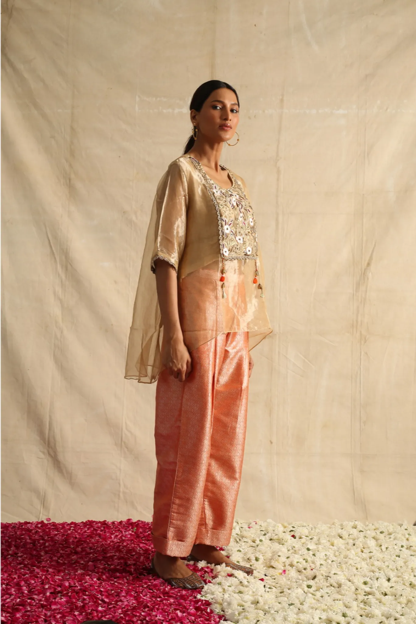 Lavanya Co-ord set in Orange