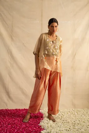 Lavanya Co-ord set in Orange