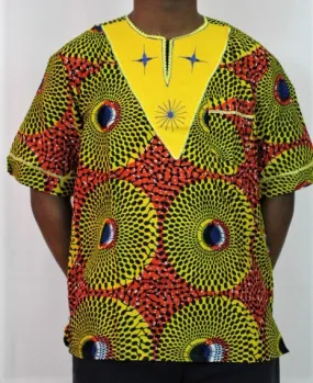 Men's African Wax Print Gyeromi - 'Asubura' - 2