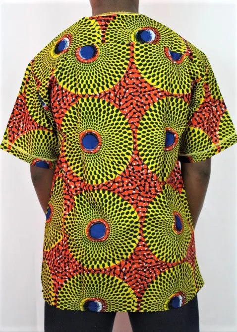 Men's African Wax Print Gyeromi - 'Asubura' - 2