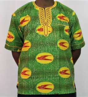 Men's African Wax Print Gyeromi - 'Sika Wo Ntaban'