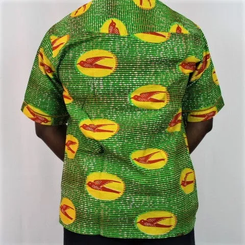Men's African Wax Print Gyeromi - 'Sika Wo Ntaban'