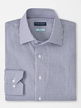 Peter Millar Renato Cotton Sport Shirt in Atlantic Blue