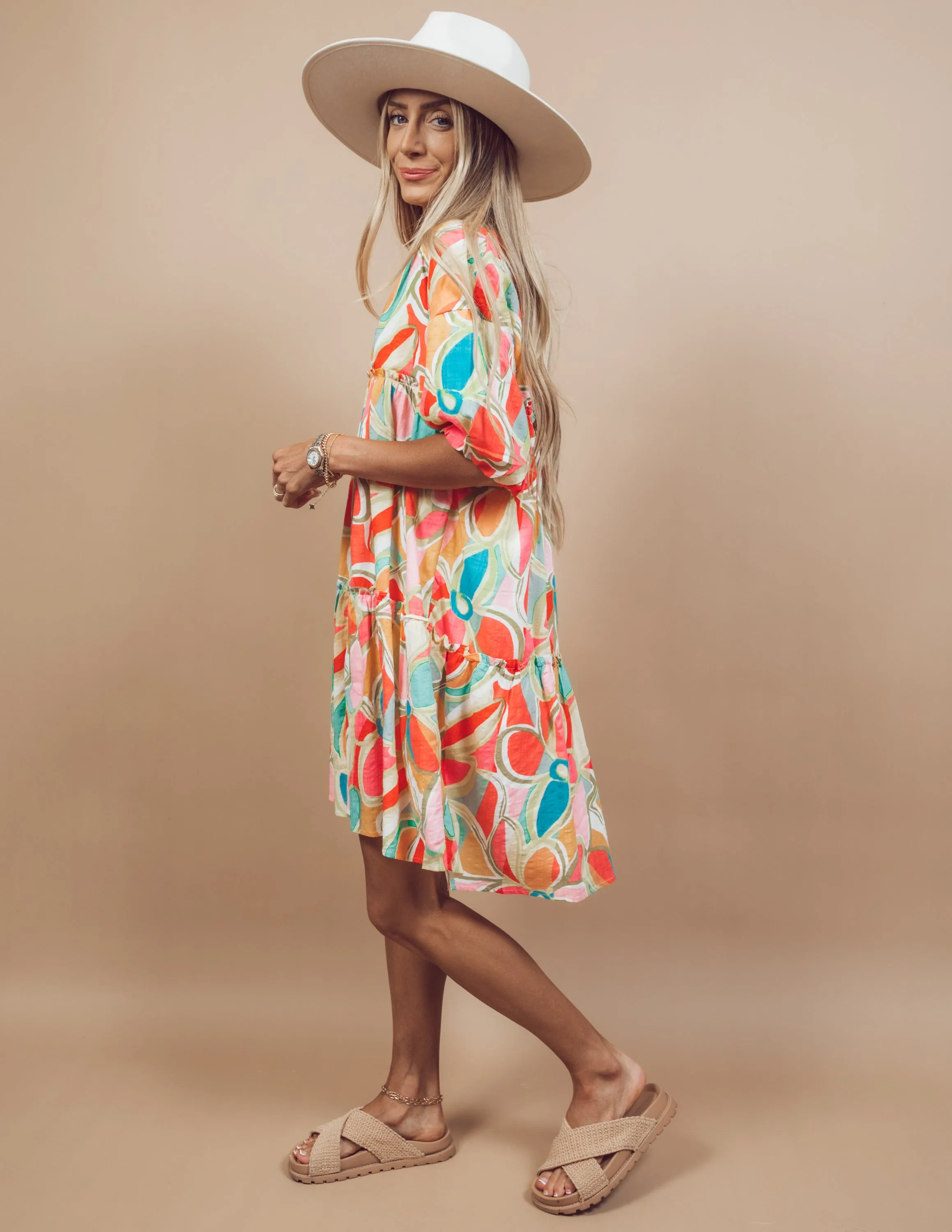Poplin Floral Dress