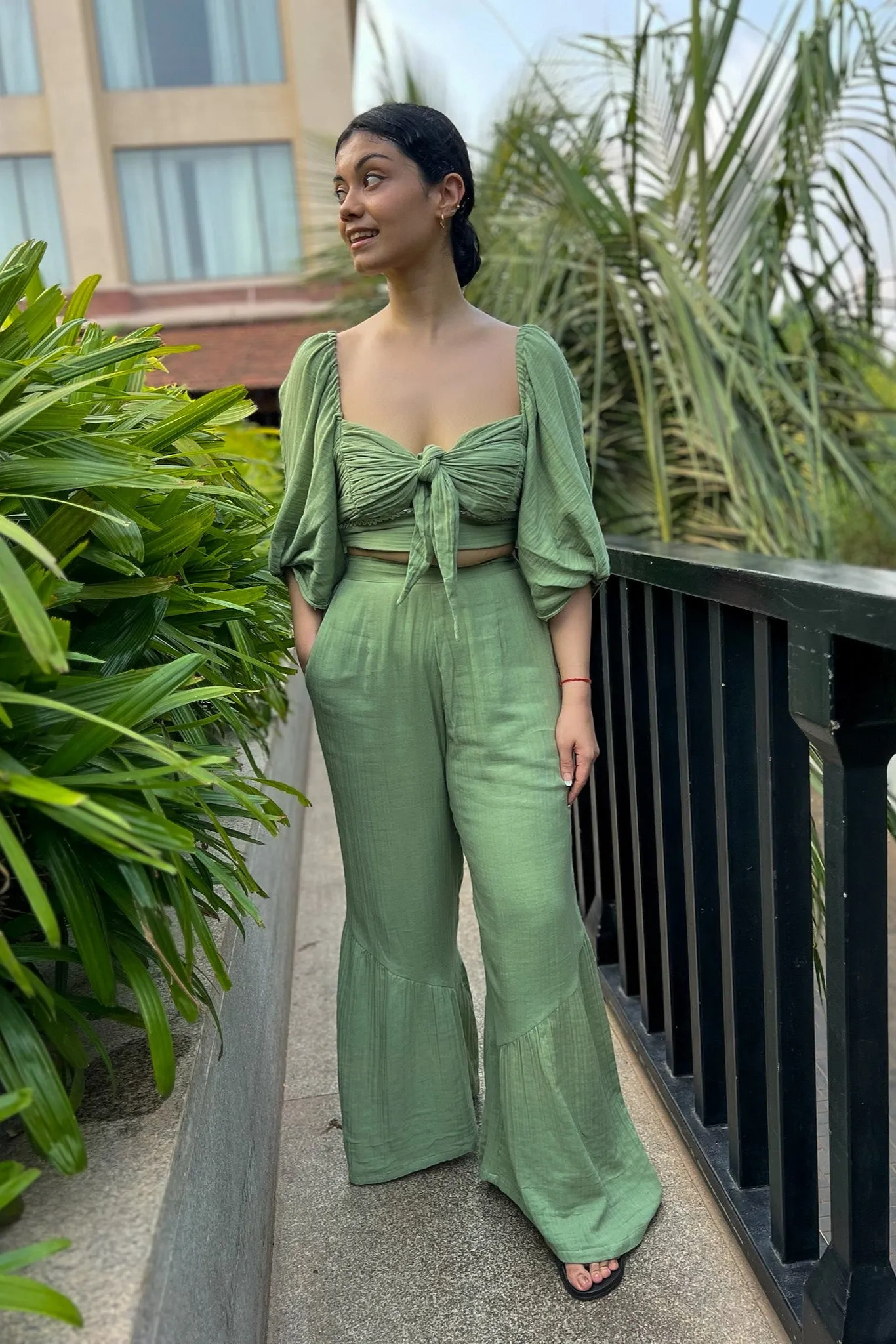 Ruffle Trouser