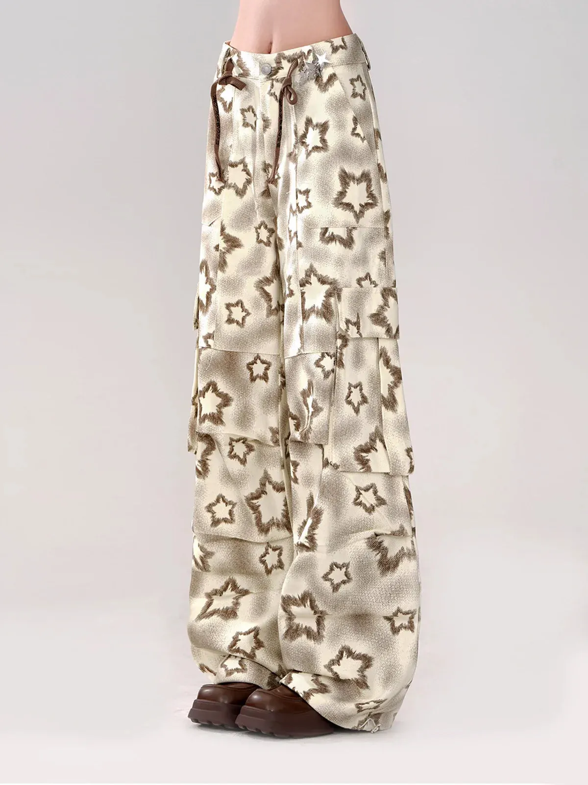 Star Loose Casual Wide Pants