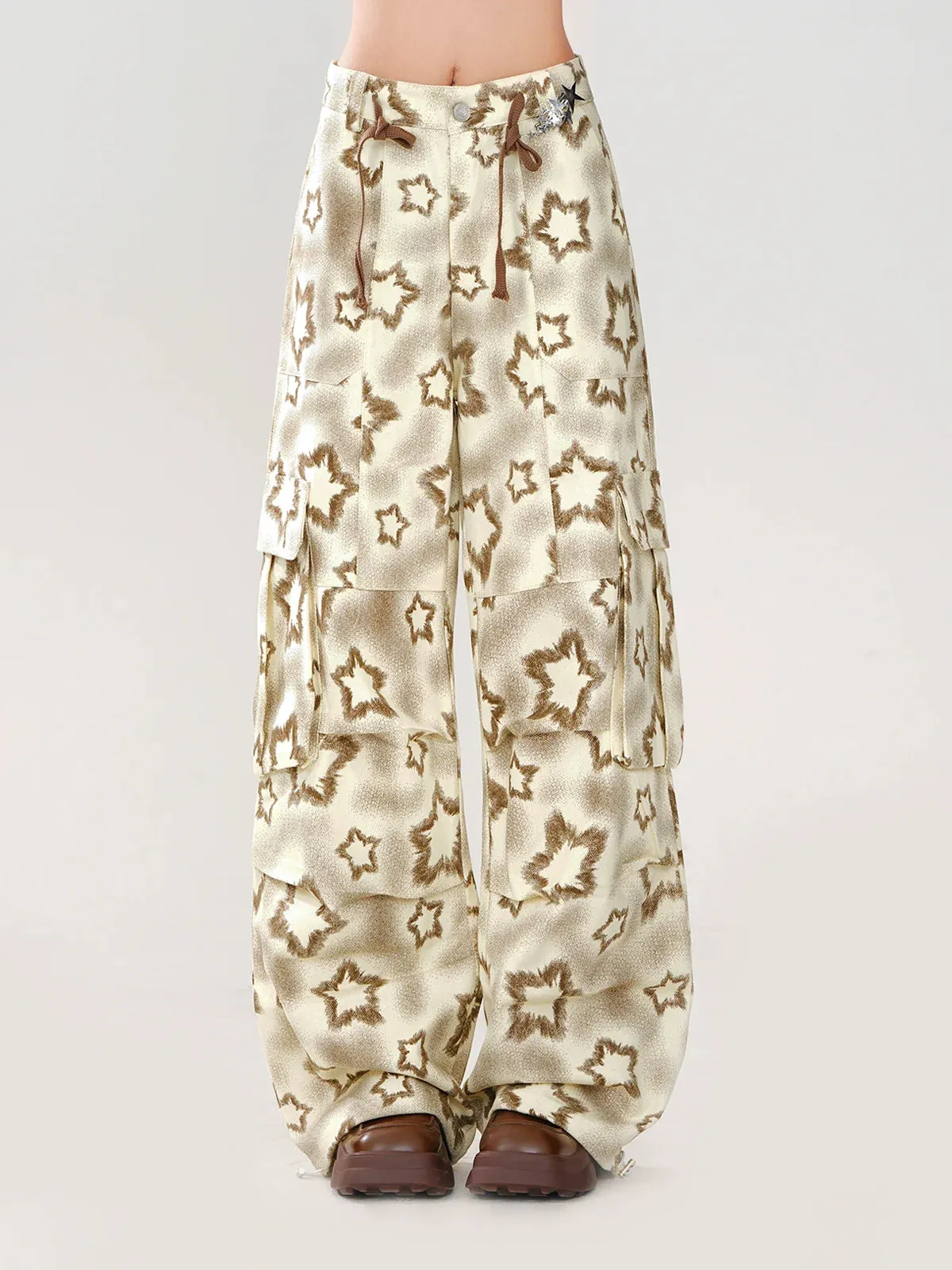 Star Loose Casual Wide Pants